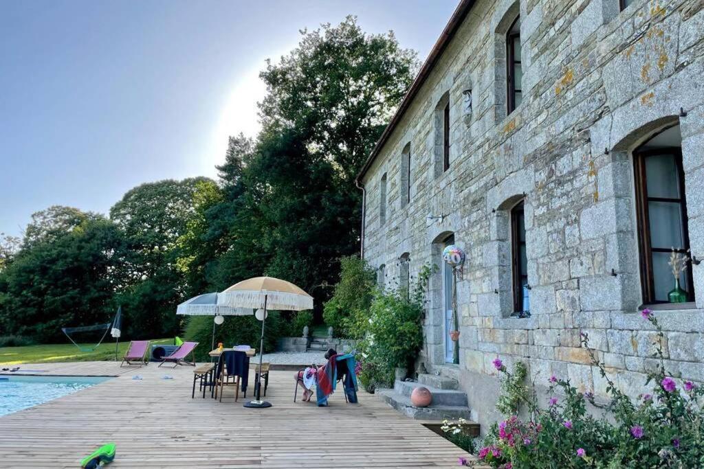 La Lande Du Rest - Le Quillio Magnifique Ancienne Ferme De Notables Avec Piscine Chauffee Vila Exterior foto