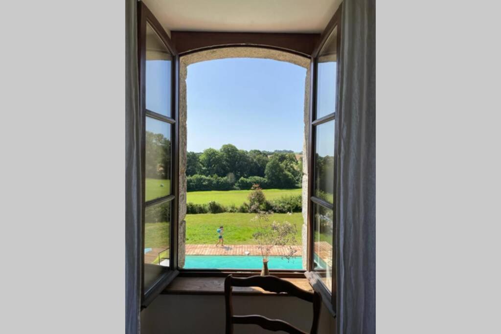 La Lande Du Rest - Le Quillio Magnifique Ancienne Ferme De Notables Avec Piscine Chauffee Vila Exterior foto