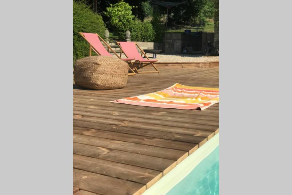 La Lande Du Rest - Le Quillio Magnifique Ancienne Ferme De Notables Avec Piscine Chauffee Vila Exterior foto
